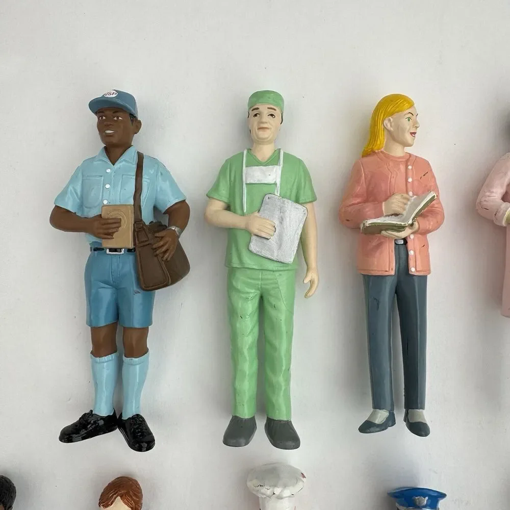 11 Vtg‎ Lakeshore Learning Career Figures Fireman Chef Doctor Teacher Police….